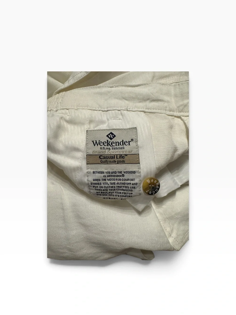 Weekenders WHITE  Cargo Pants with Drawstring Waist